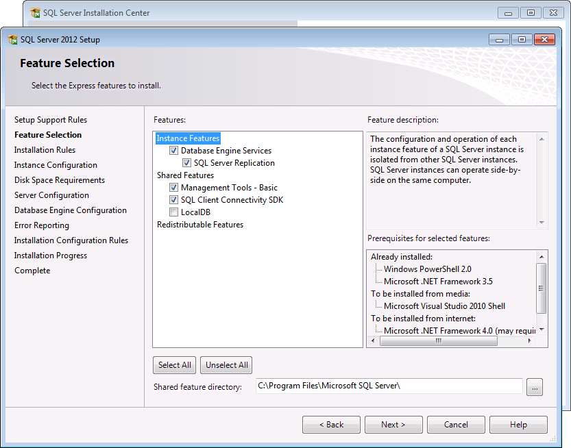 eSQL SQL instal the new for windows